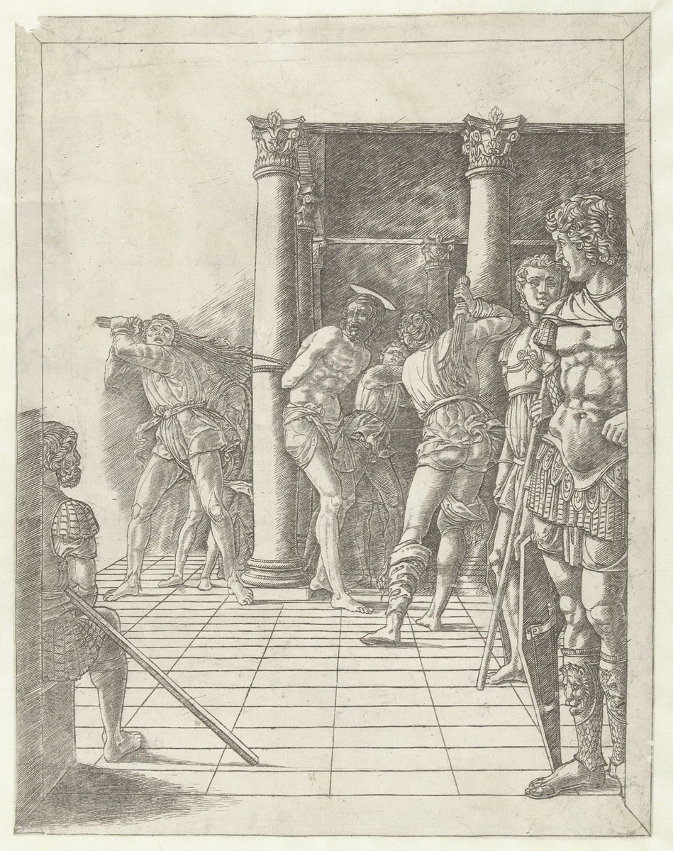 Geseling van Christus by Unknown, print, 1475-1480