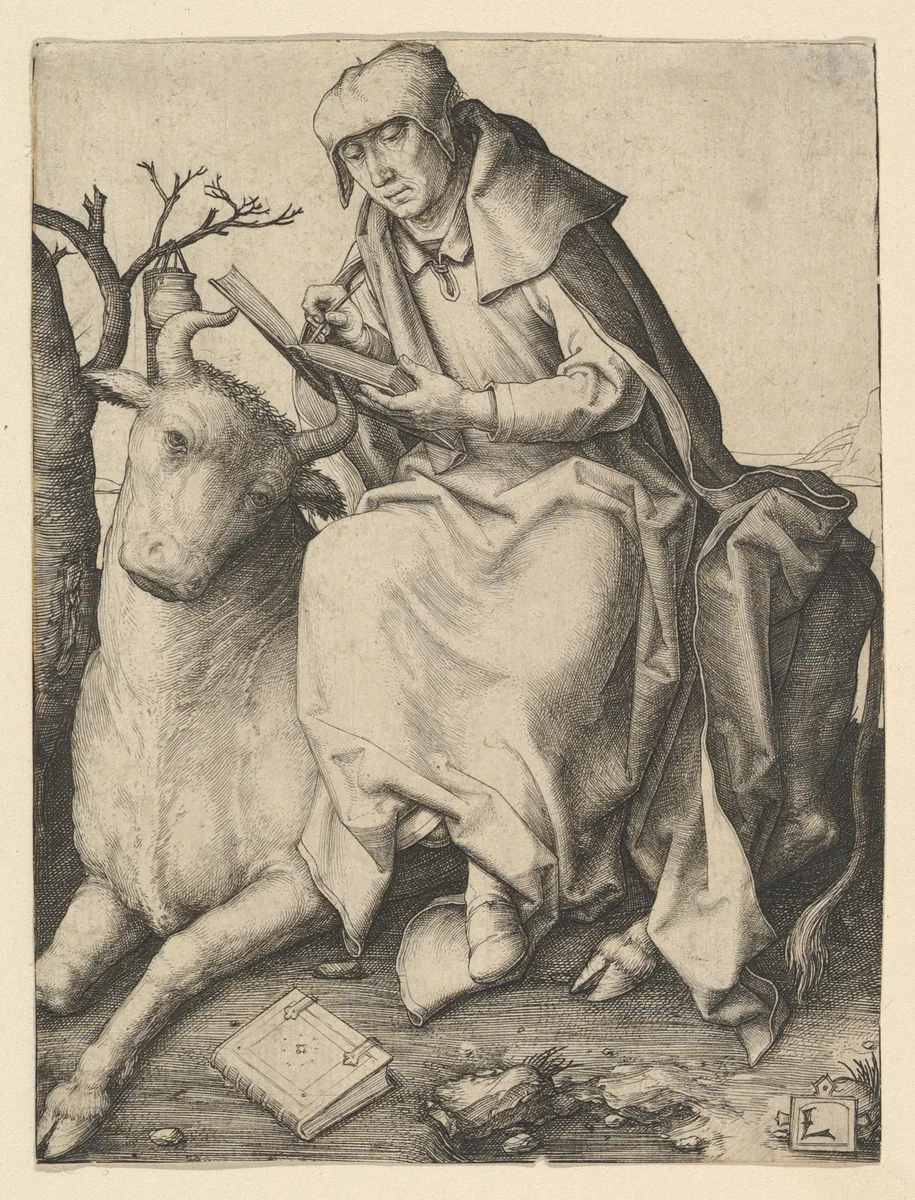 St. Luke by Lucas van Leyden, print, 1503-1513