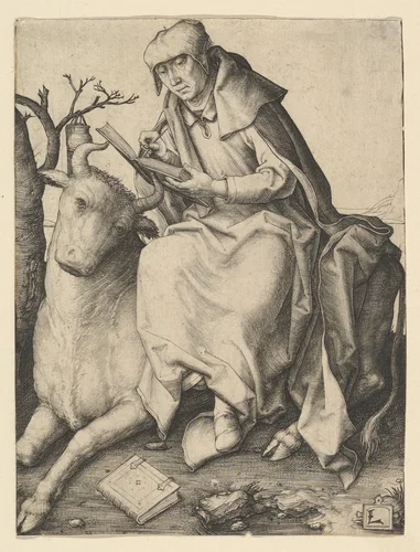 St. Luke by Lucas van Leyden, print, 1503-1513
