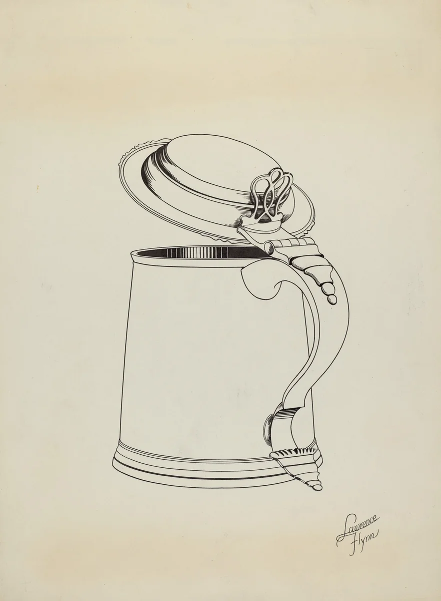 Silver Tankard by Lawrence Flynn, index of american design, 1938