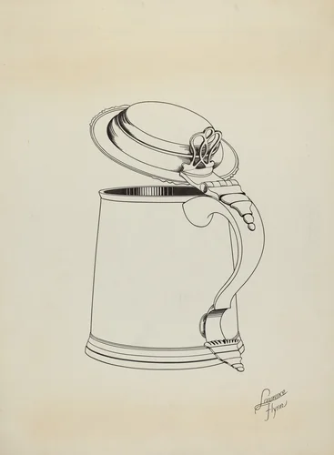 Silver Tankard by Lawrence Flynn, index of american design, 1938