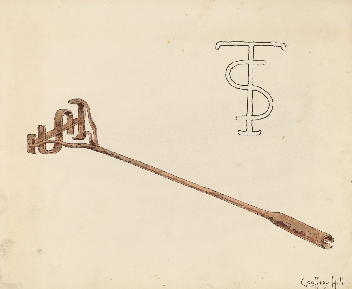 Branding Iron by Geoffrey Holt, index of american design, 1936