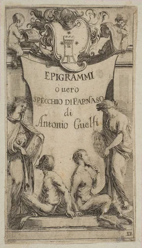 Frontispiece for Epigrammi de Guelfi by Stefano della Bella, print, 1631-1641