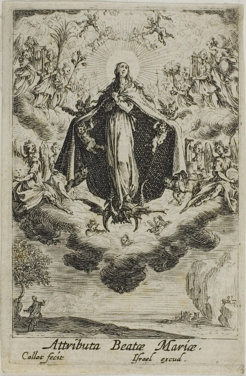 The Glorification of the Virgin, from The Life of the Virgin by Jacques Callot, print, 1612-1635