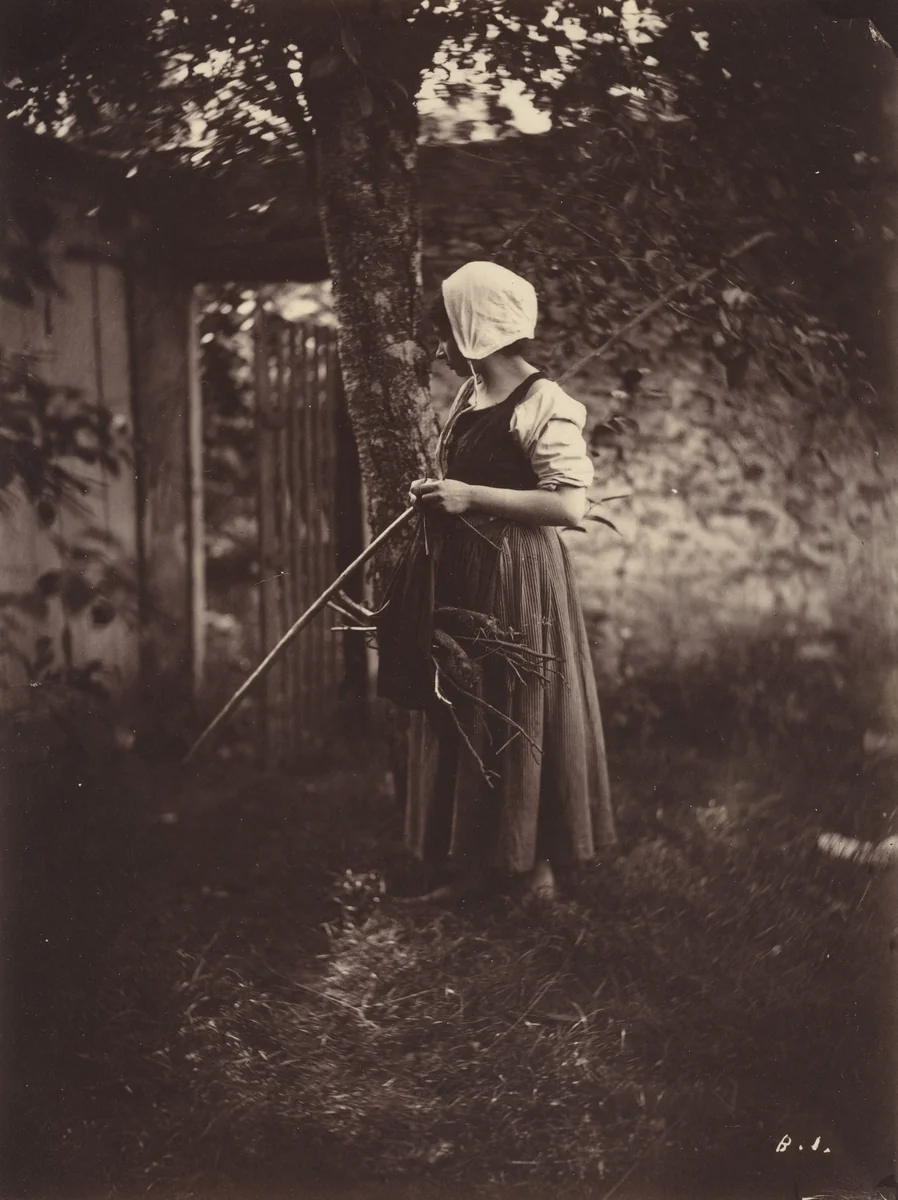 Peasant by Auguste Giraudon, photograph, 1870