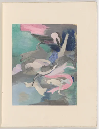 Plate (folio 19) from Les Biches, vol. I by Marie Laurencin, illustrated book, 1924