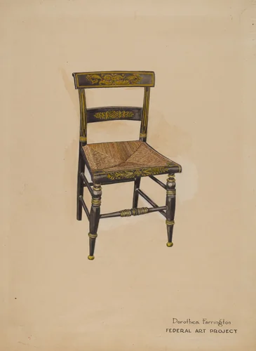 Chair by Dorothea A. Farrington, index of american design, 1938
