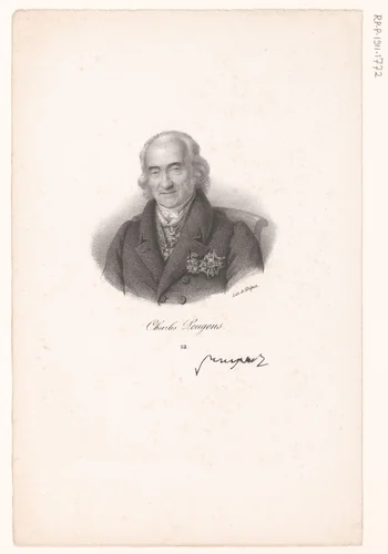 Portret van Charles de Pougens by anonymous, print, 1818-1842