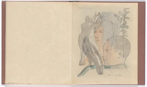 J'étais perdu dans la rêverie (I Was Lost in the Reverie) from Le Peseur d'âmes (The Weigher of Souls) by Francis Picabia, illustrated book, 1931