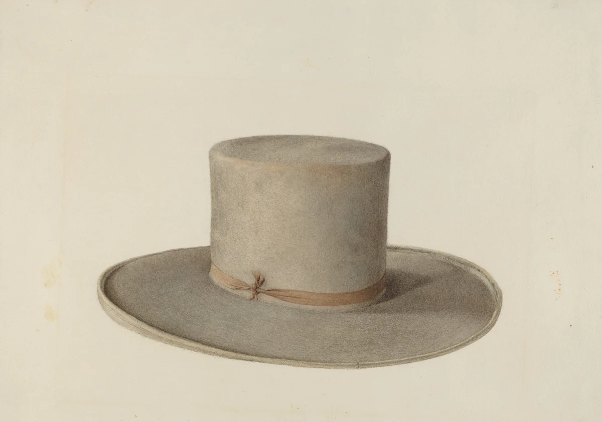 Shaker Man's Hat by Ingrid Selmer-Larsen, index of american design, 1936