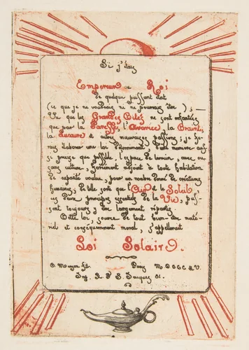 Solar Law by Charles Meryon, print, 1855