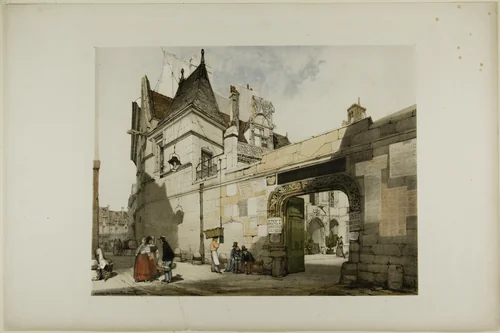 Hotel Cluny, Paris by Thomas Shotter Boys, print, 1839