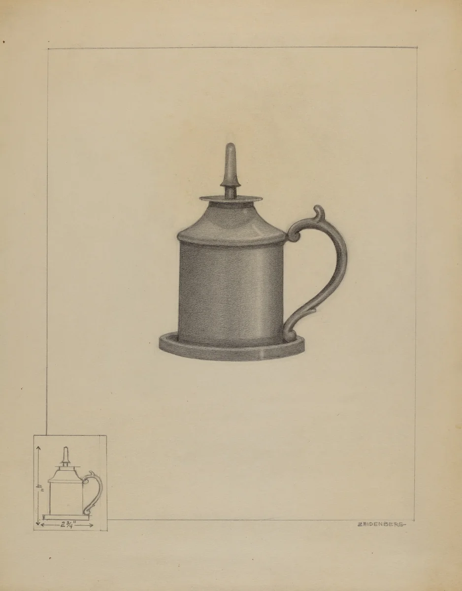 Spark Lamp by Arthur Zaidenberg, index of american design, 1936