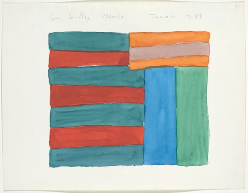 Mexico Zacula by Sean Scully, drawing, 1983