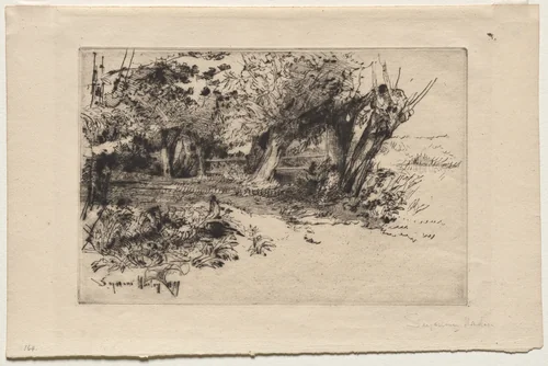 The Willows by Francis Seymour-Haden, print, 1877