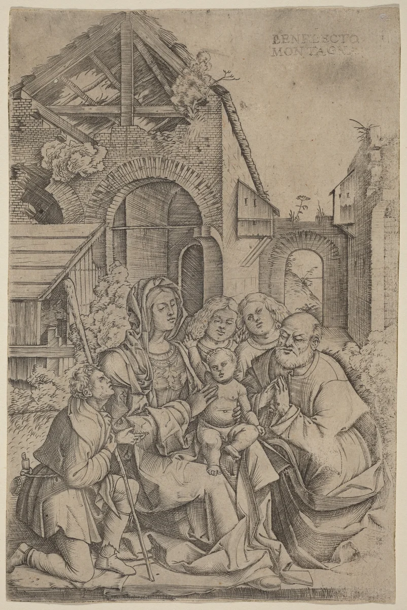The Nativity by Benedetto Montagna, print, 1507