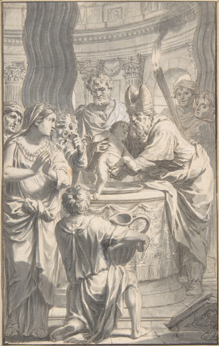 The Circumcision by Gerard de Lairesse, drawing, 1641-1711