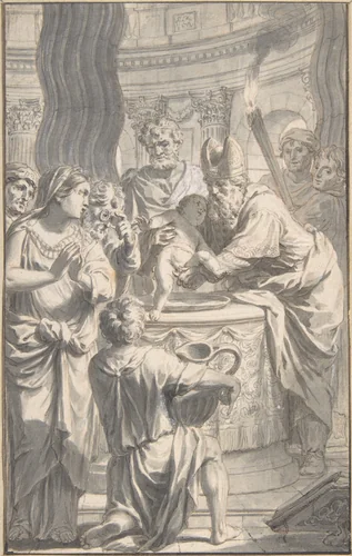 The Circumcision by Gerard de Lairesse, drawing, 1641-1711