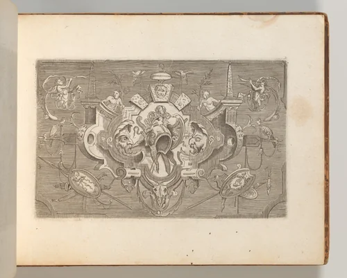 Targhe ed altri ornati di varie e capricciose invenzioni (Cartouches and other ornaments of various and capricious invention, page 2) by Jacob Floris, book, 1773
