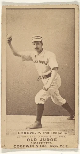 Lev Shreve, Pitcher, Indianapolis, from the Old Judge series (N172) for Old Judge Cigarettes by Goodwin & Company, photograph, 1888