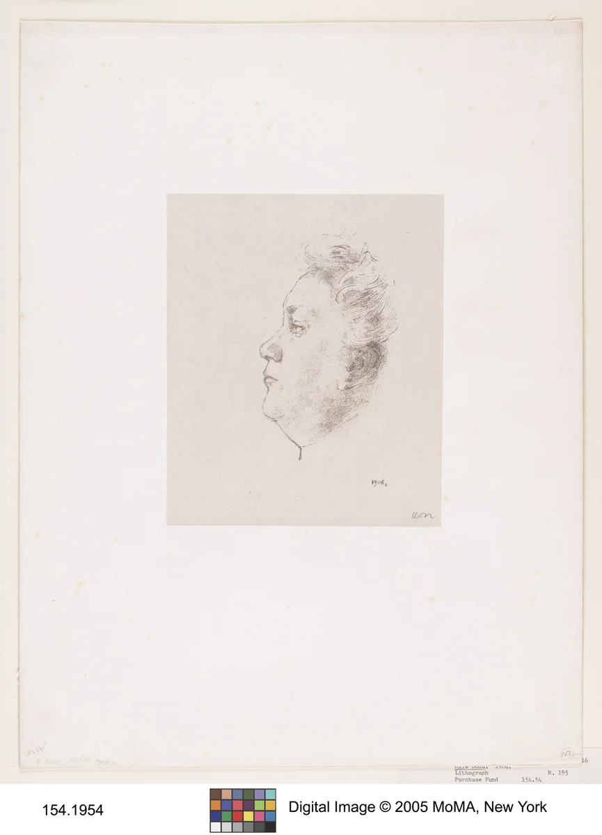 Mlle. Juliette Dodu by Odilon Redon, print, 1904
