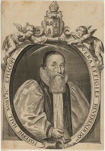 Joseph Hall, Bishop of Norwich by Crispyn van den Queboorn, print, 1604-1652