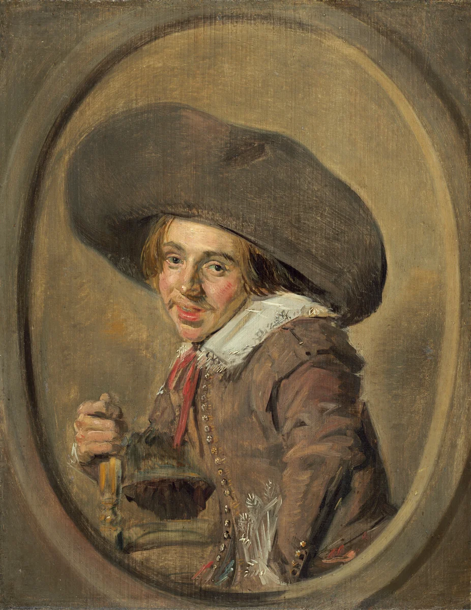 A Young Man in a Large Hat by Frans Hals, painting, 1626-1629