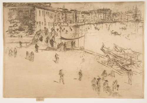 The Riva, No. 2 by James McNeill Whistler, print, 1879-1880