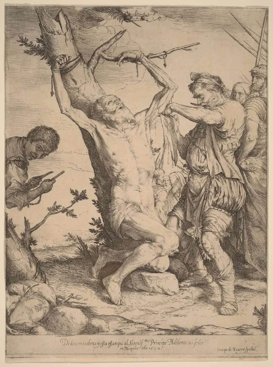 The Martyrdom of Saint Bartholomew by Jusepe de Ribera, print, 1624