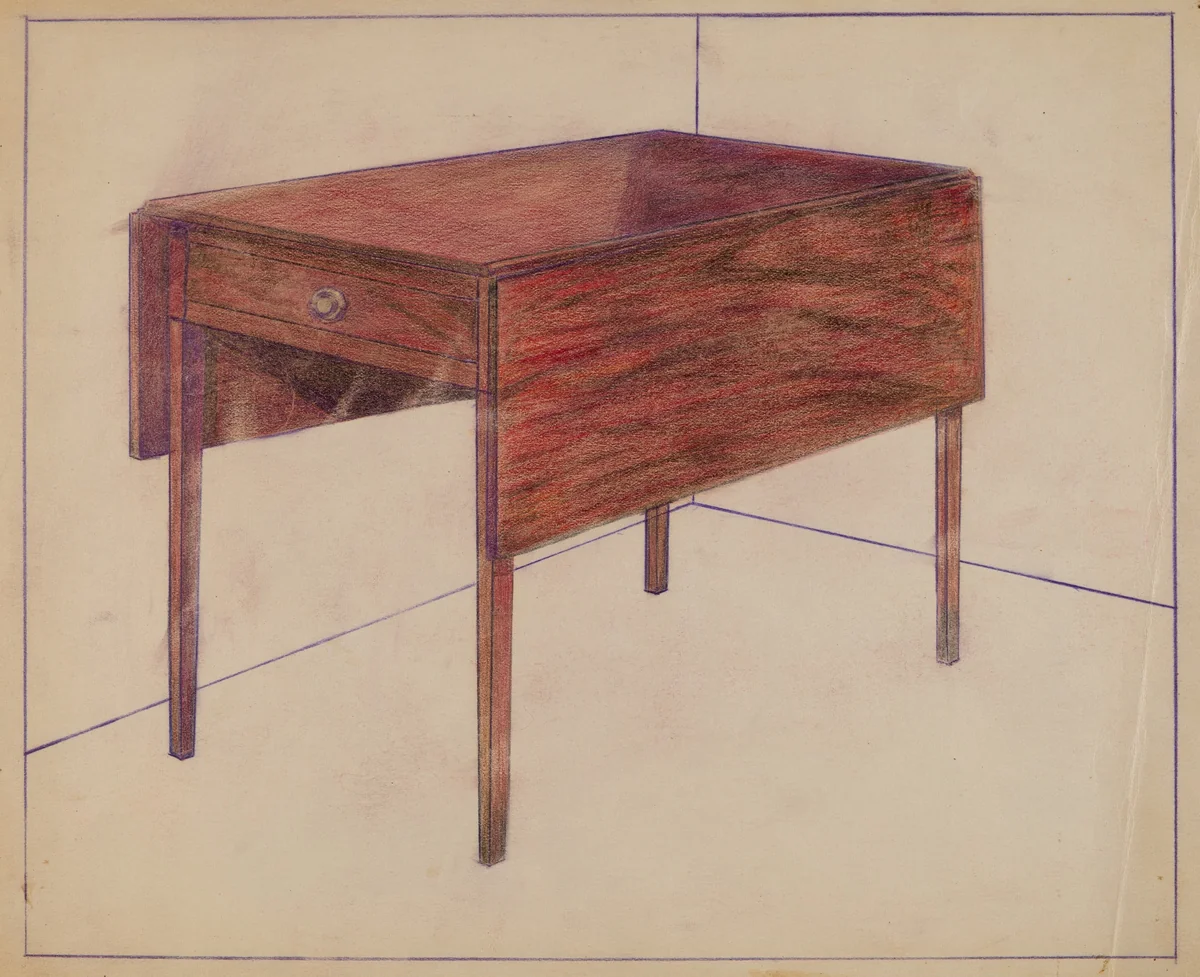 Drop-leaf Table by Charles Charon, index of american design, 1936