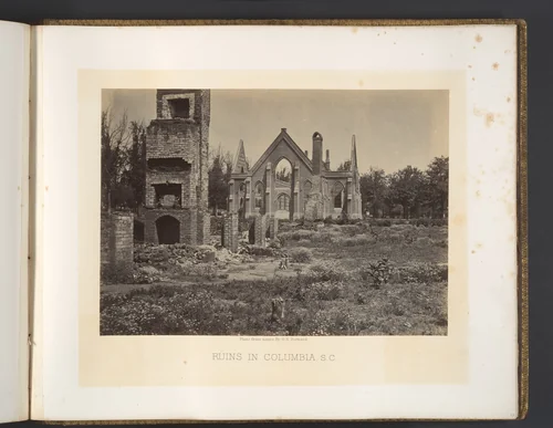 Ruins in Columbia, South Carolina by George N. Barnard, photograph, 1860-1869