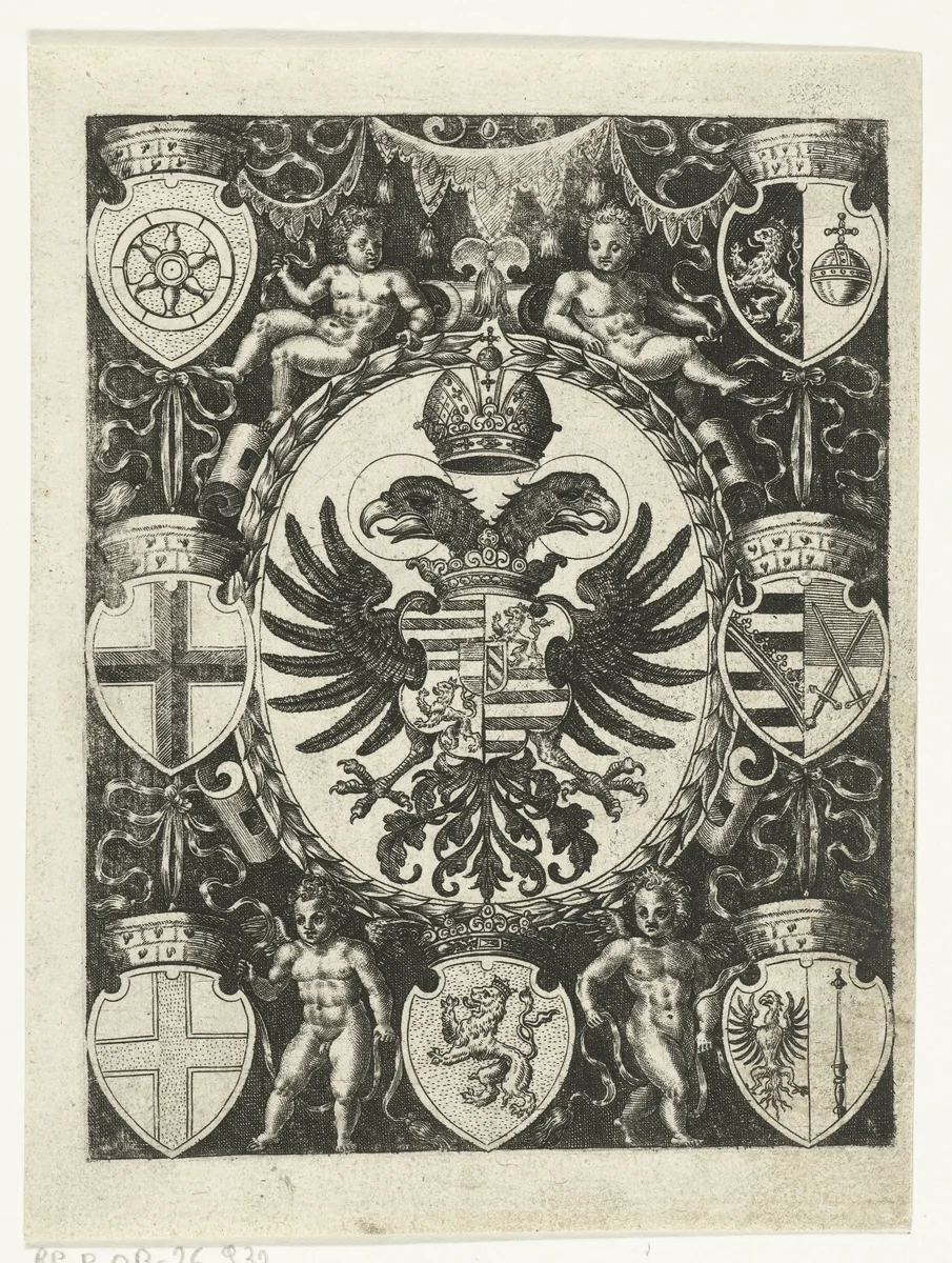 Wapenschilden by Abraham de Bruyn, print, 1577