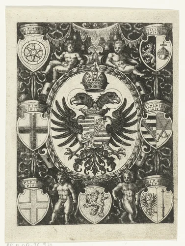 Wapenschilden by Abraham de Bruyn, print, 1577