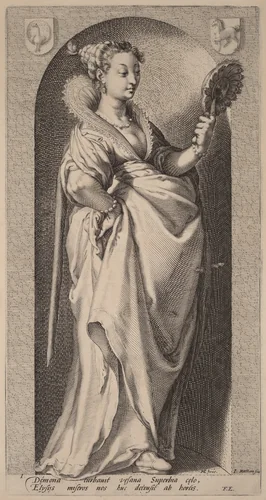 Pride by Jacob Matham, print, 1571-1631