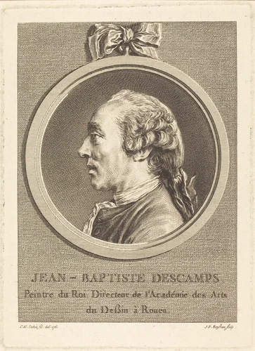 Jean Baptiste Descamps by Jean François Rousseau, print, 1761
