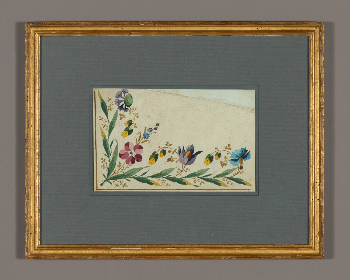 Needlework Design by France, textile, 1801-1825