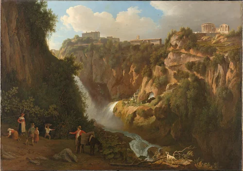The Waterfall at Tivoli by Abraham Teerlink, painting, 1824