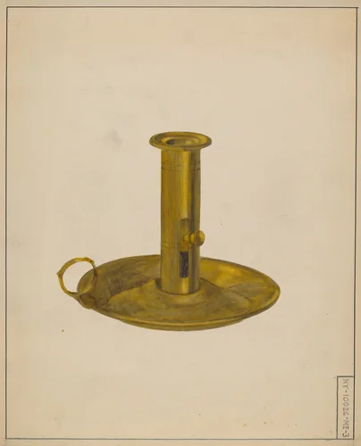 Candlestick by Janet Riza, index of american design, 1936