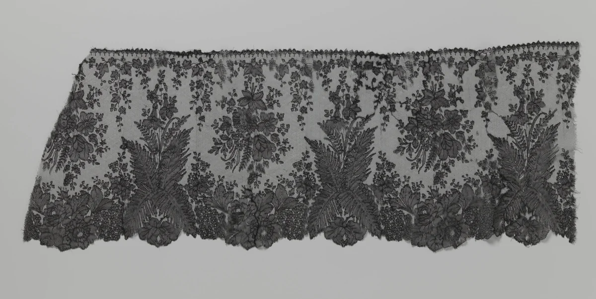 Japonstrook van kloskant met varens by anonymous, other, 1850-1855