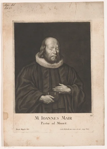 Portret van Johann Mair by Bartholomäus Kilian, print, 1656