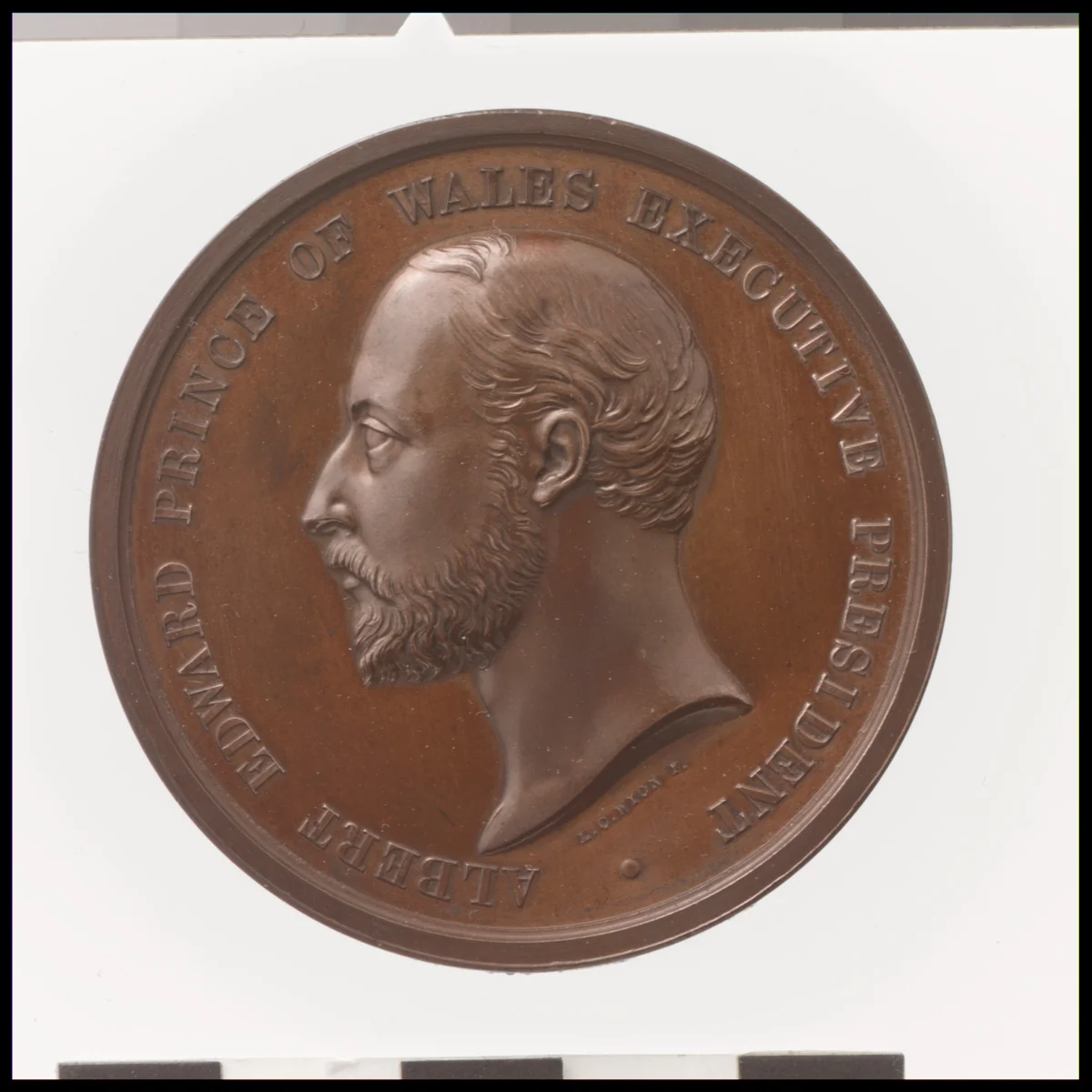 Prince of Wales, Colonial and Indian Exhibition by Leonard Charles Wyon, metalwork, 1886