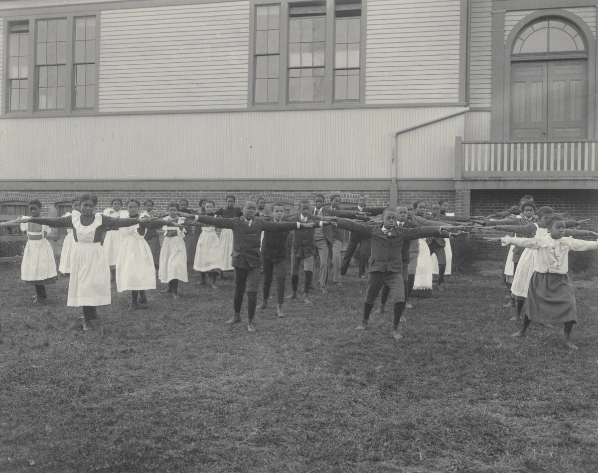 Gymnastics at the Whittier by Frances Benjamin Johnston, photograph, 1899