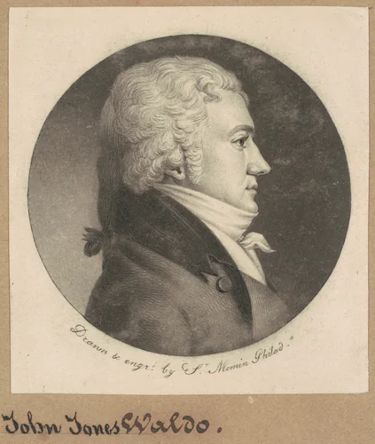 John Jones Waldo by Charles B. J. Févret de Saint-Mémin, print, 1800