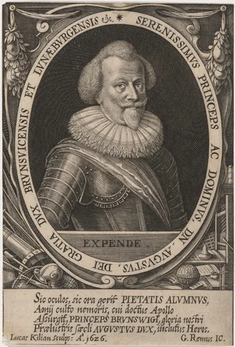 Augustus II, Duke of Brunswick by Lucas Kilian, print, 1626