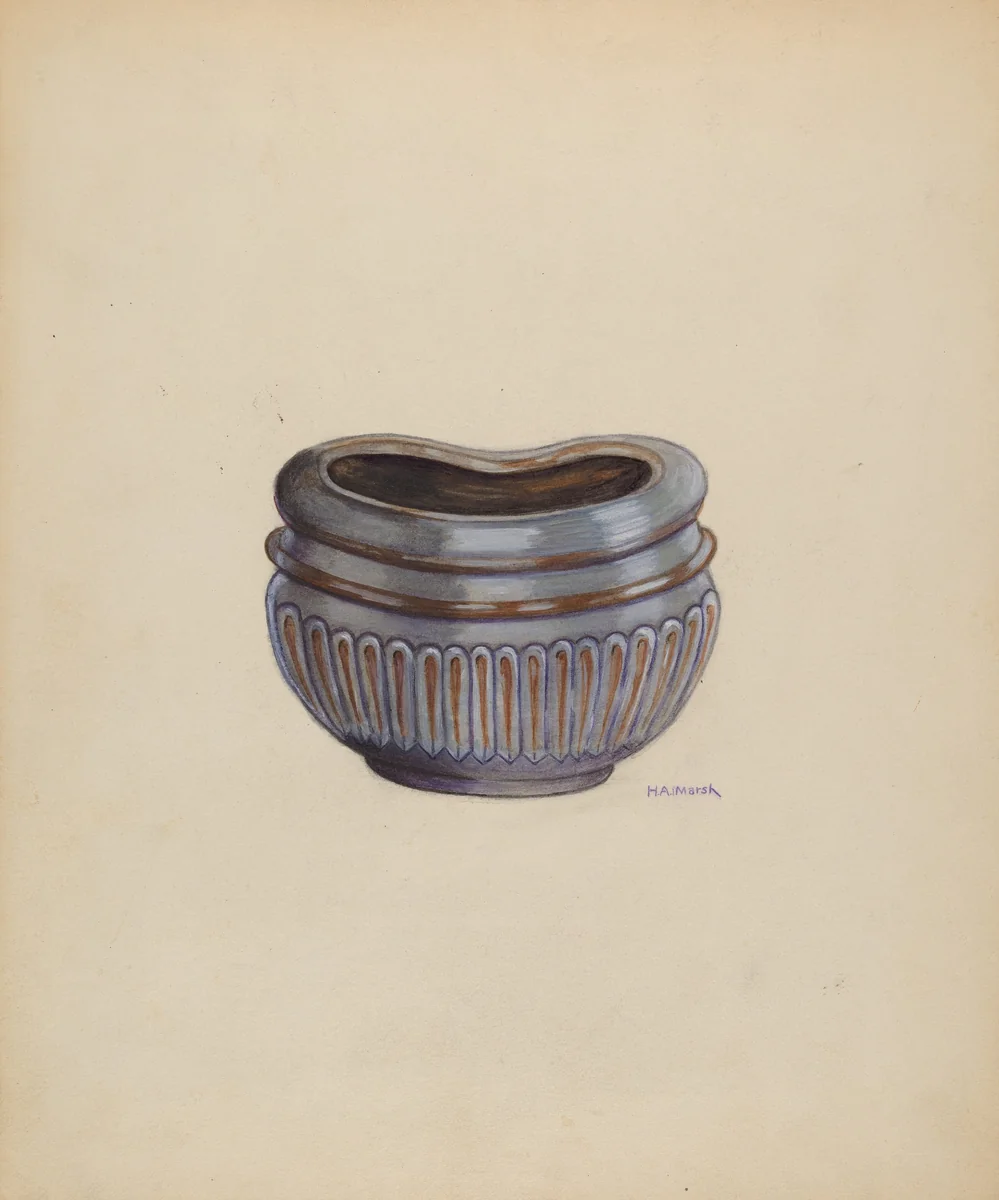 Sugar Bowl by Herbert Marsh, index of american design, 1936