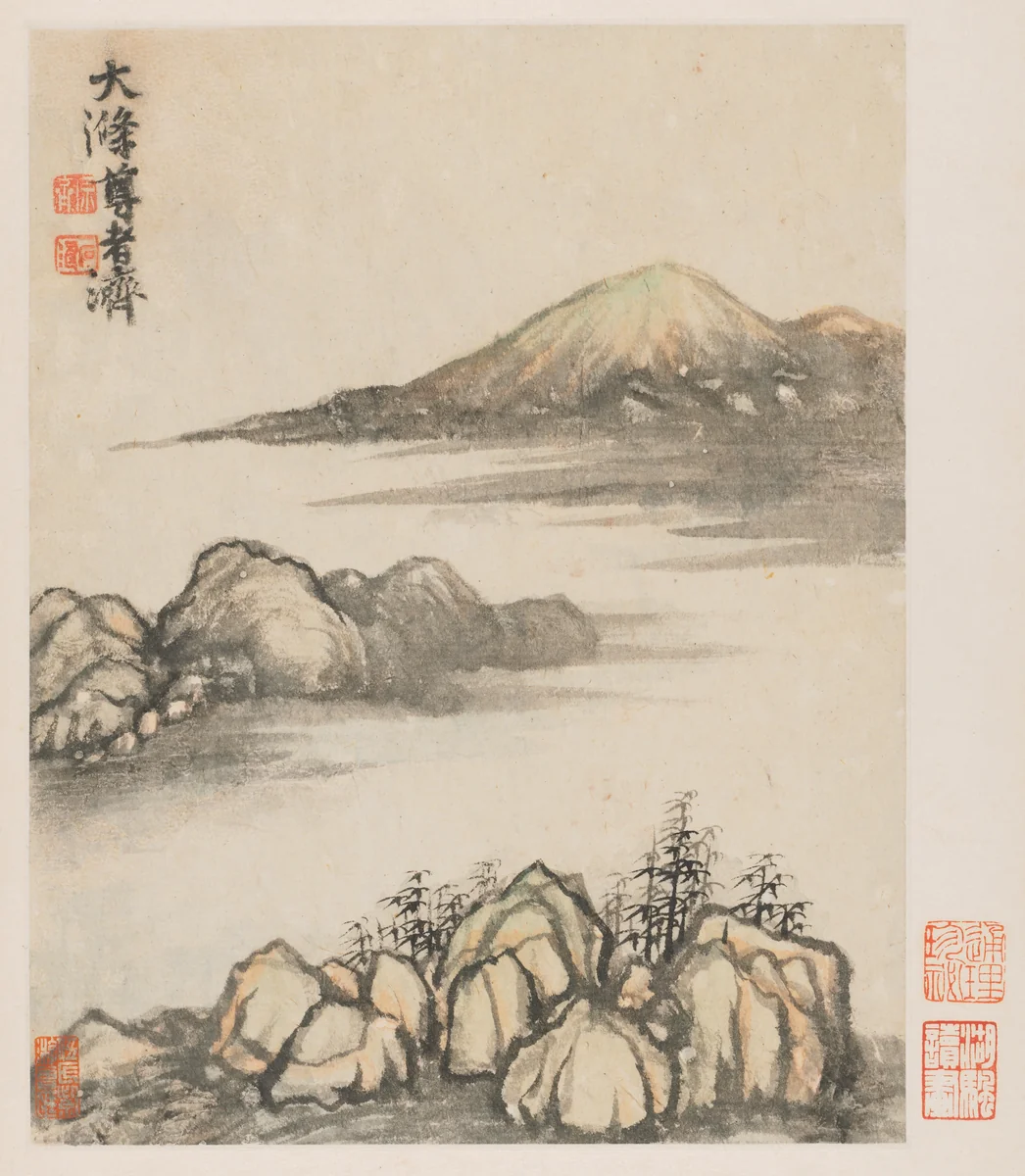 Reminiscences of Qinhuai River by Shitao, painting, 1642-1707
