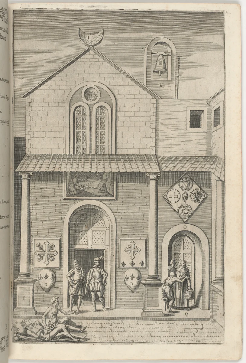 Façade of the Minor Church (Facciata della chiesa minore) [plate E] by Jacopo Ligozzi
Domenico Falcini
Lino Moroni, print, 1612