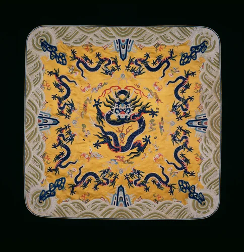 Cushion Cover by Manchu China, textile, 1800-1825