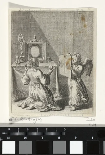 Schuldbelijdenis voor ijdelheid en hovaardij by Pieter Nolpe, print, 1640