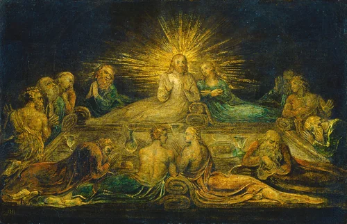 The Last Supper by William Blake, painting, 1799